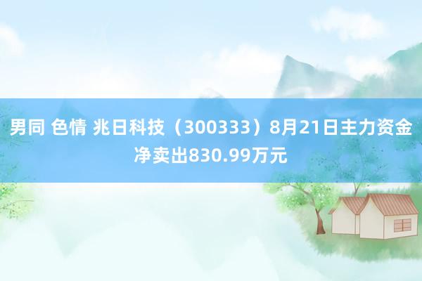 男同 色情 兆日科技（300333）8月21日主力资金净卖出830.99万元