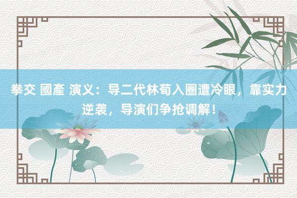拳交 國產 演义：导二代林荀入圈遭冷眼，靠实力逆袭，导演们争抢调解！